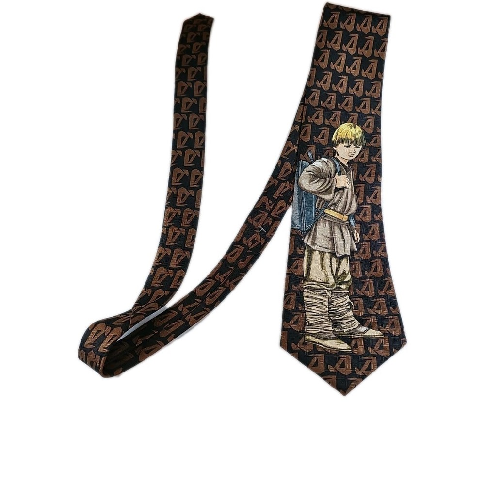 STAR WARS - Young Luke Skywalker - SILKY Polyester Mens Novelty NECK TIE